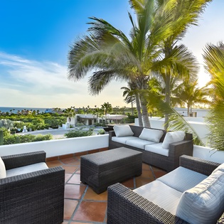 Inviting seating with ocean views
