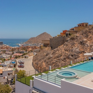 Building exterior with ocean view