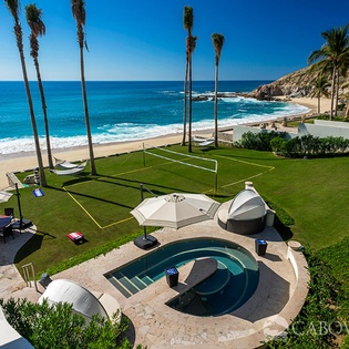 Aerial view of beachside