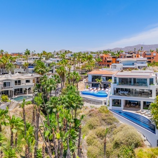 Aerial view of villa