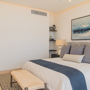Bedroom suite with ocean views