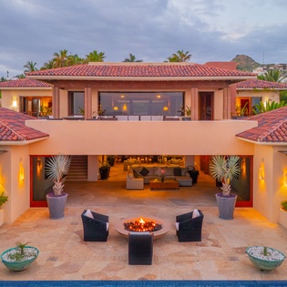 Exterior view of villa