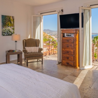 Bedroom suite with ocean view