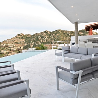 Patio seating area