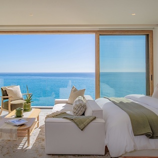 Bedroom suite with amazing ocean views and private balcony