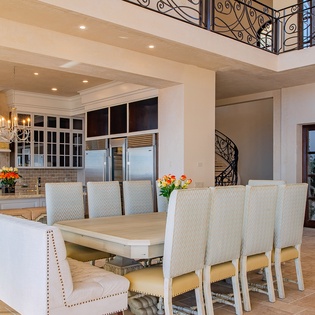 Dining area seating 10