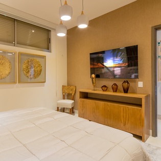 Bedroom suite with entertainment