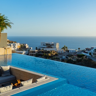 Gorgeous poolside with ocean views