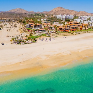 Aerial of beach