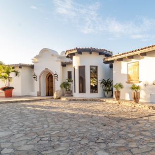 Exterior entrance of villa