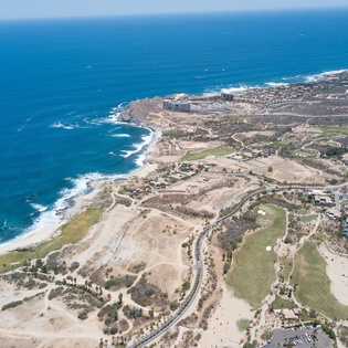Aerial views of Sea of Cortez