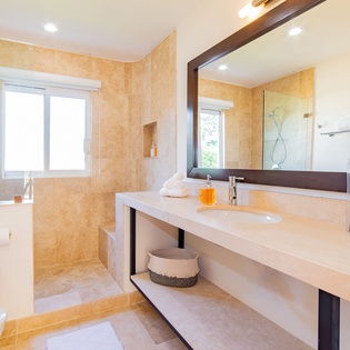 En suite bathroom