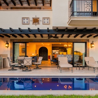 Poolside view of exterior -7