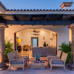 Patio seating area