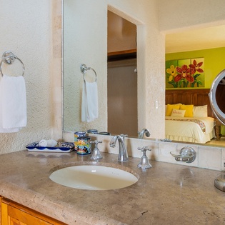 En suite bathroom with walk-in shower
