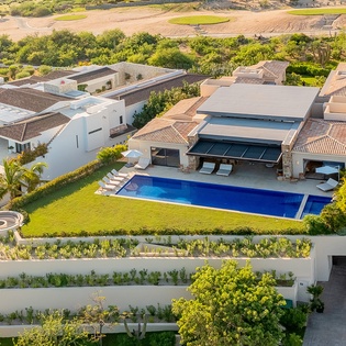 Aerial view of Villa Saguaro