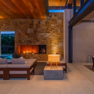 Spacious open living area