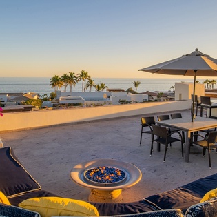 Fire pit and views