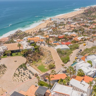 Bird's eye view of Cabo San Lucas beaches