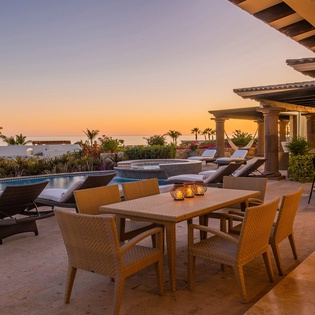 Patio dining area