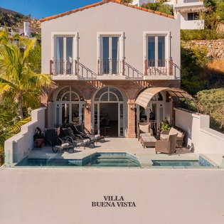 Beautiful exterior of villa