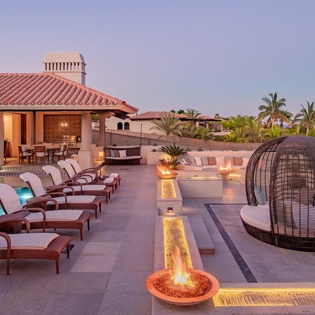 Fire pits and lounge seating