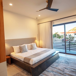Bedroom suite with outdoor access