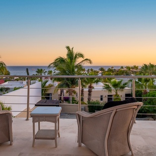 Terrace with ocean view