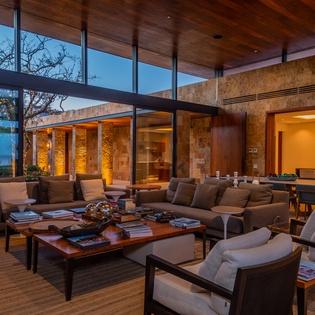 Spacious open living area