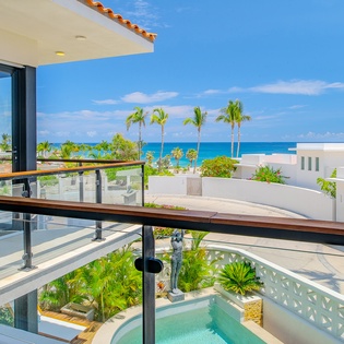 Terrace with ocean views