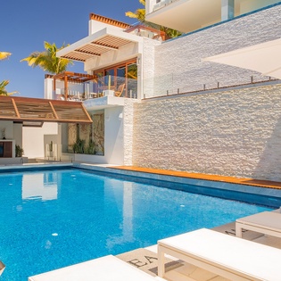 Patio with ocean view