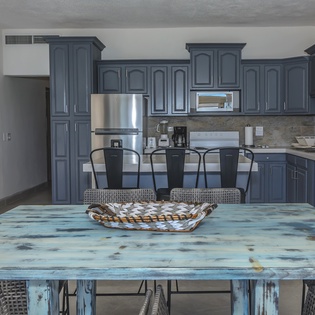 Dining and kitchen area