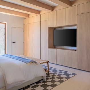 Bedroom suite with ocean views