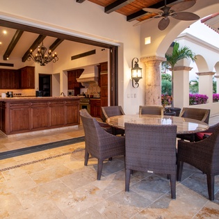 Outdoor patio dining