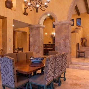 Dining area that sits 8 people