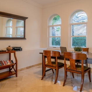 Upstairs dining area