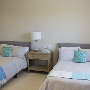 Bedroom suite with two beds