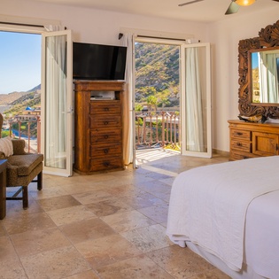 Bedroom suite with ocean view