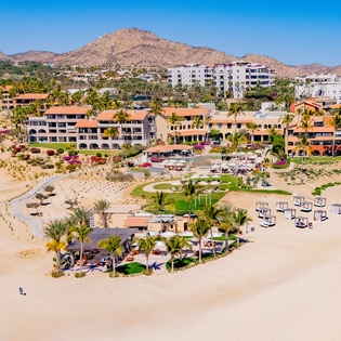 Aerial of beach