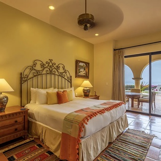 Bedroom suite with patio access