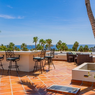 Rooftop with ocean views