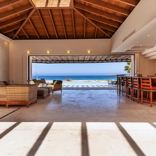 Villa interior with incredible ocean views
