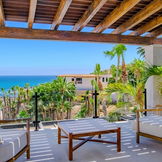 En suite terrace with ocean view