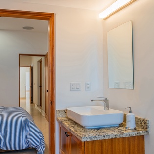En suite bathroom