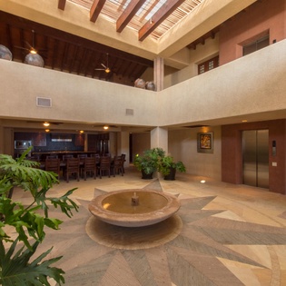 Beautiful architecture inside villa