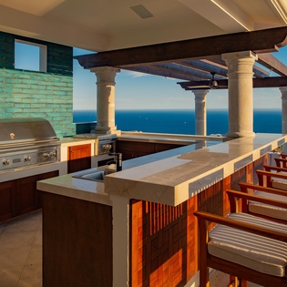 Professional grill and bar