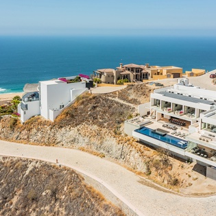 Aerial view of villa