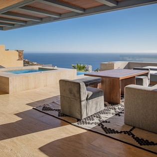 Patio seating area