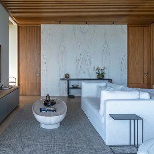 Bedroom suite with seating area