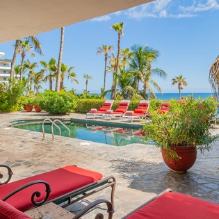 Patio with outdoor seating